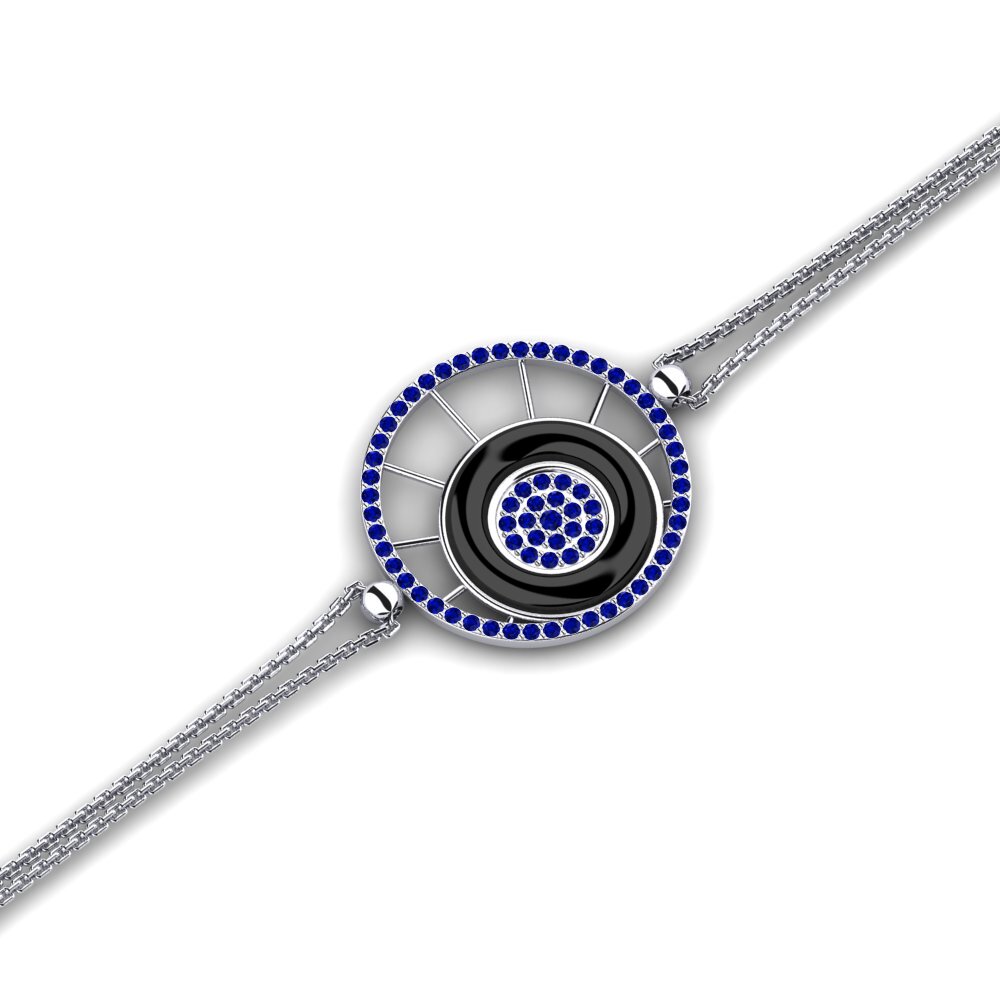 Plata 925 Zafiro Pulsera de Mujer Stoll