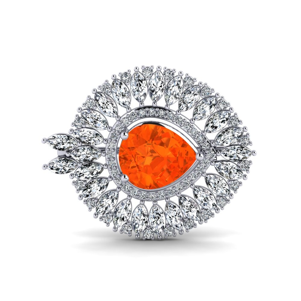 Fire Opal Brooch Stowe