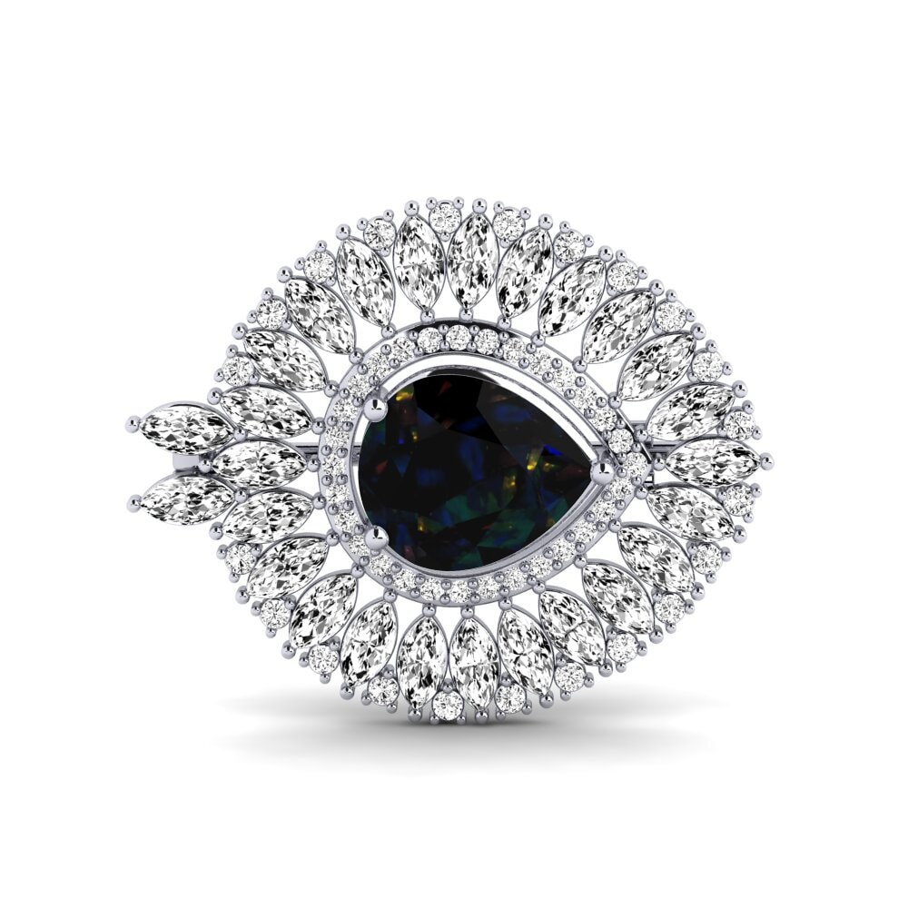 Opalo Negro Broche Stowe