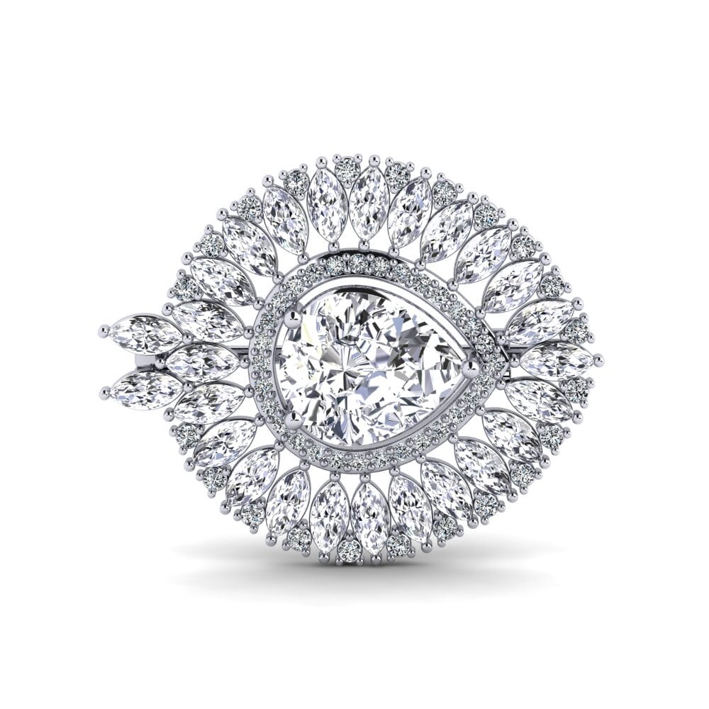 Diamante cultivado en laboratorio Broche Stowe