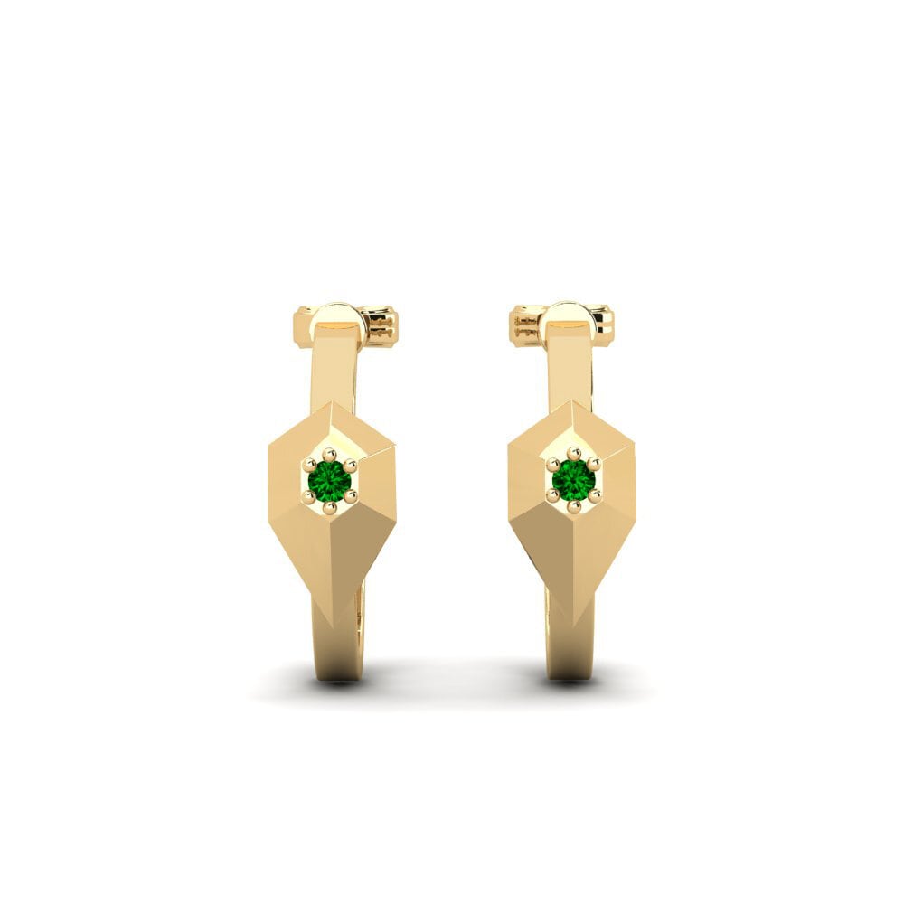 Groene Zirkoon Dames Oorbellen Stroomy