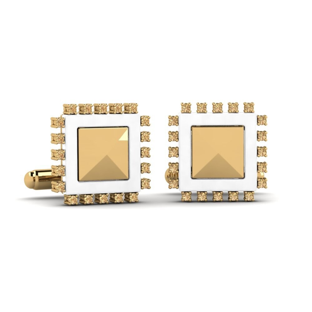 Brown Diamond Cufflink Strouth