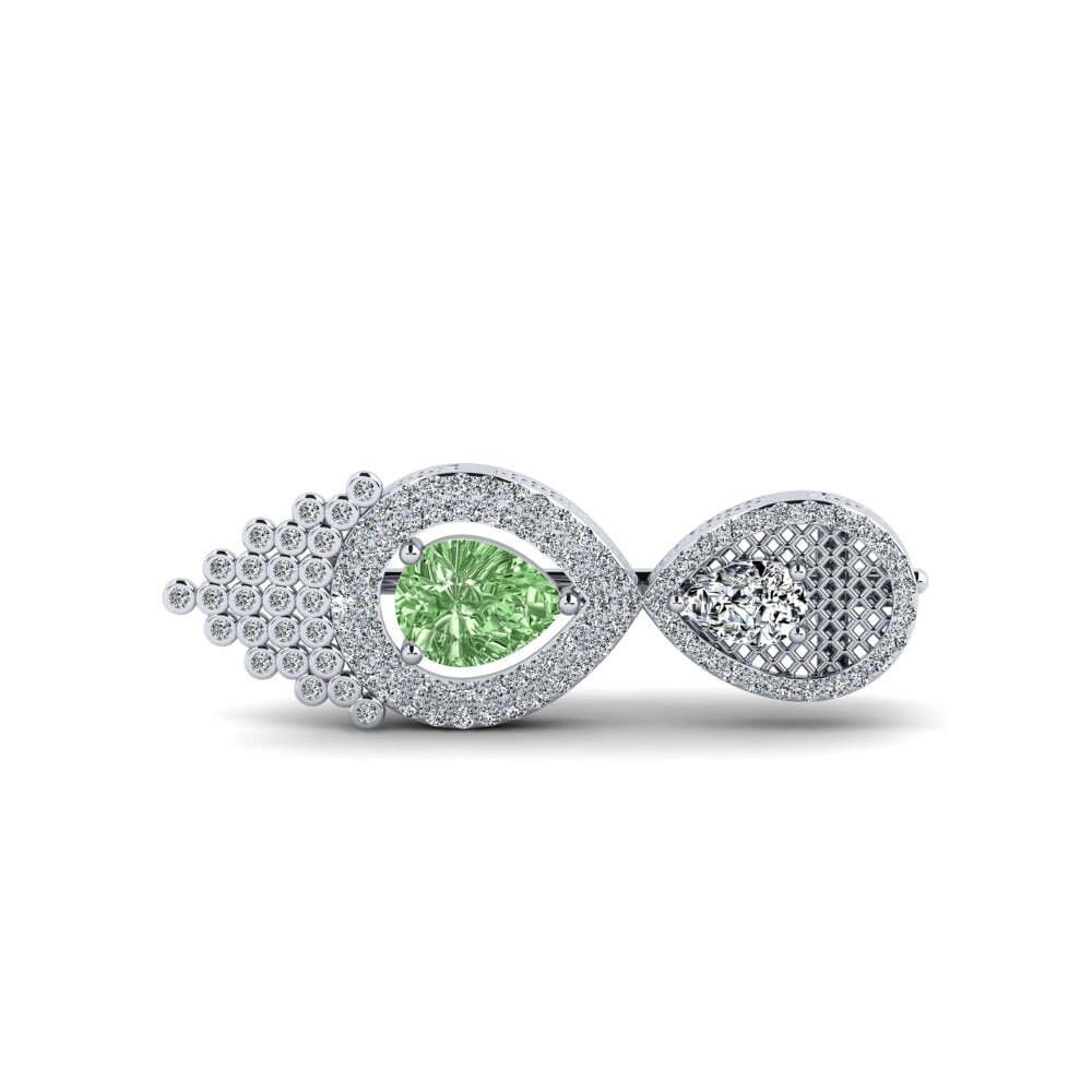 Pera Diamante Verde Broche Struga