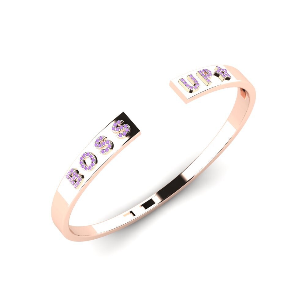 18k Oro Rosa Amatista Pulsera para hombre Stukeley