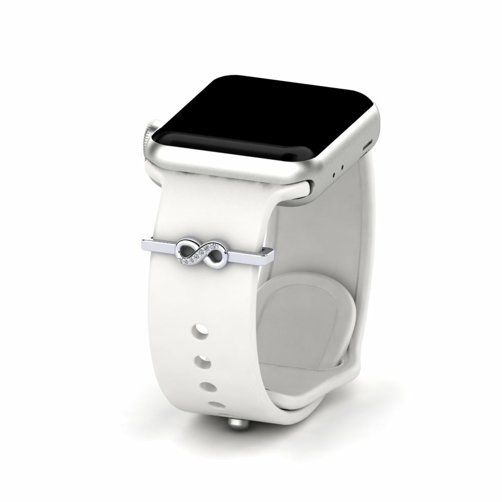 Accesorios para Apple Watch® Subitem Oro Blanco 585 Cristal de Swarovski