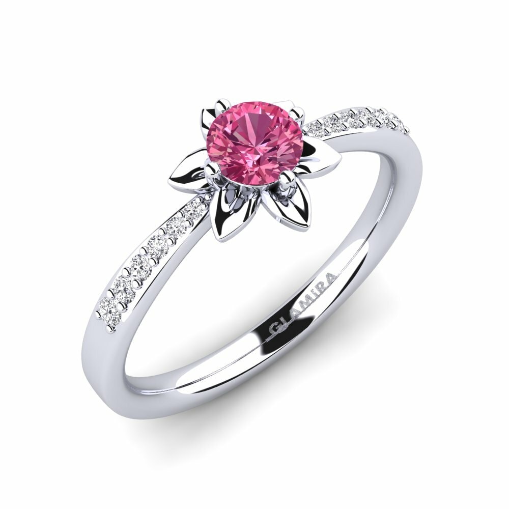 Turmalina store rosa anillo