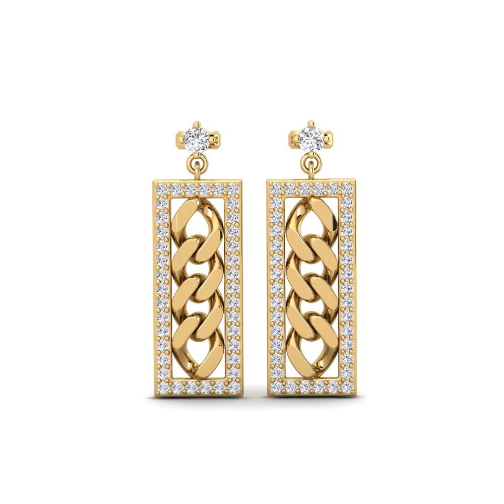 Boucles D'oreilles Ambre Véritable - Gouttes Pamplemousse Or 585 24 Mm - Neuf Avec étiquettes, Allemagne