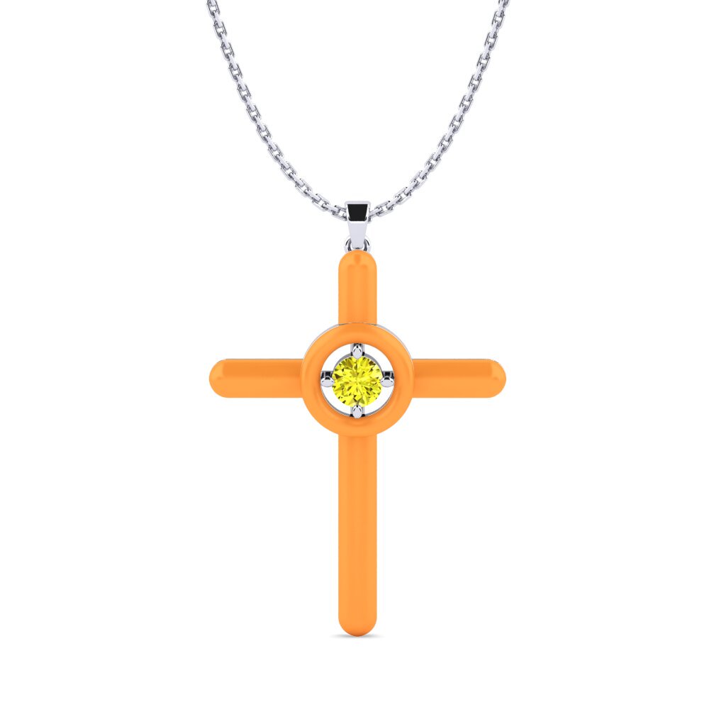 Yellow Diamond Women's Pendant Suiker
