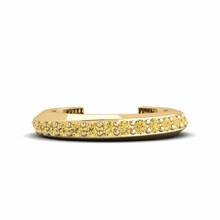 Conch Ear Cuff Suilup Oro Amarillo 585 & Diamante Amarillo