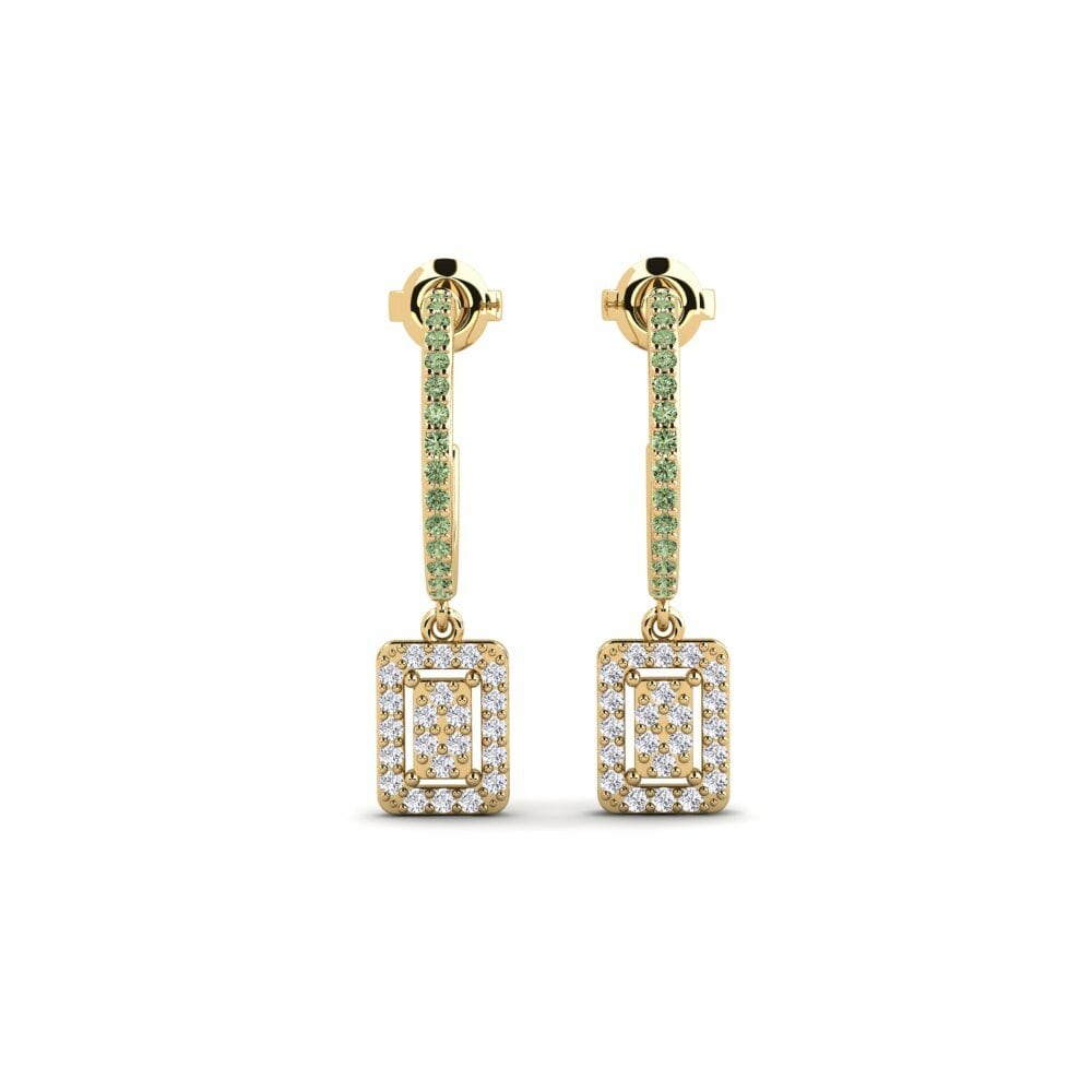 Diamante Verde Orecchino da donna Suklaa