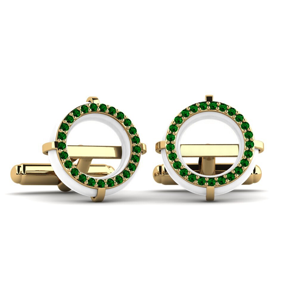 Green Zirconia Cufflink Sullins