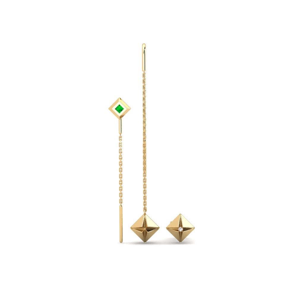 Emerald Women's Earring Sulok - SET