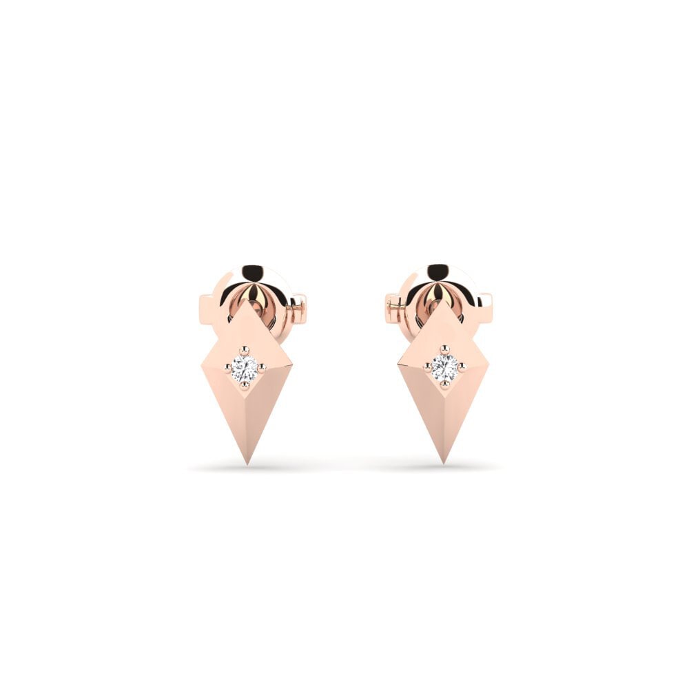 14k Oro Rosa Pendiente de mujer Sumber