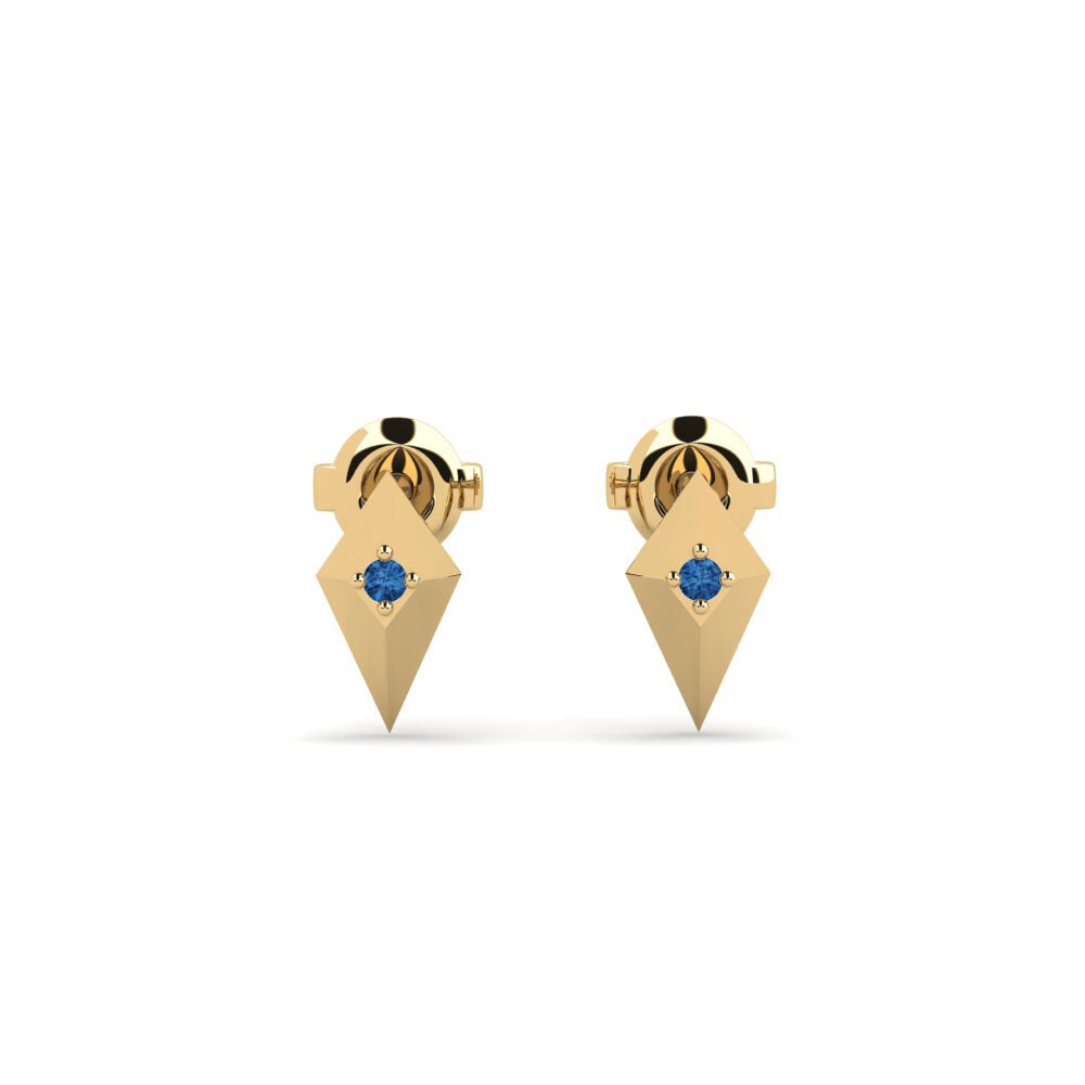 Dark Blue Zirconia Women's Earring Sumber