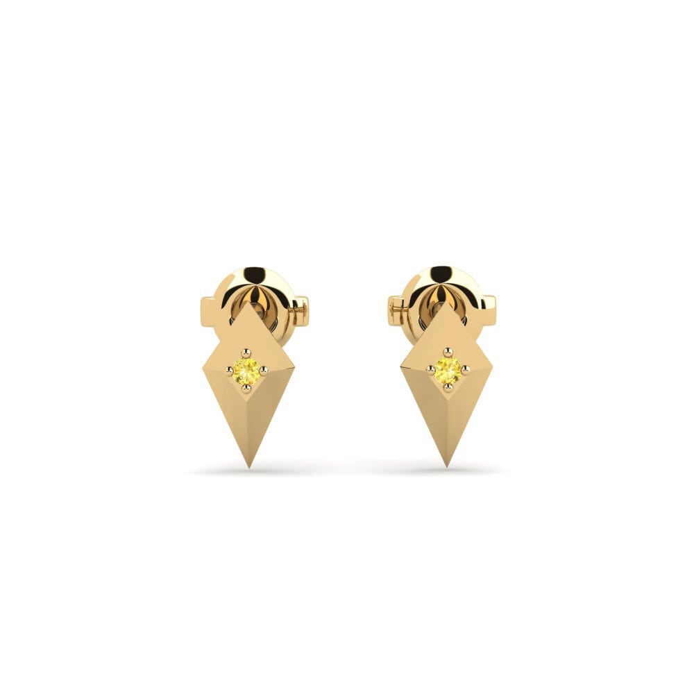 Yellow Sapphire Women's Earring Sumber