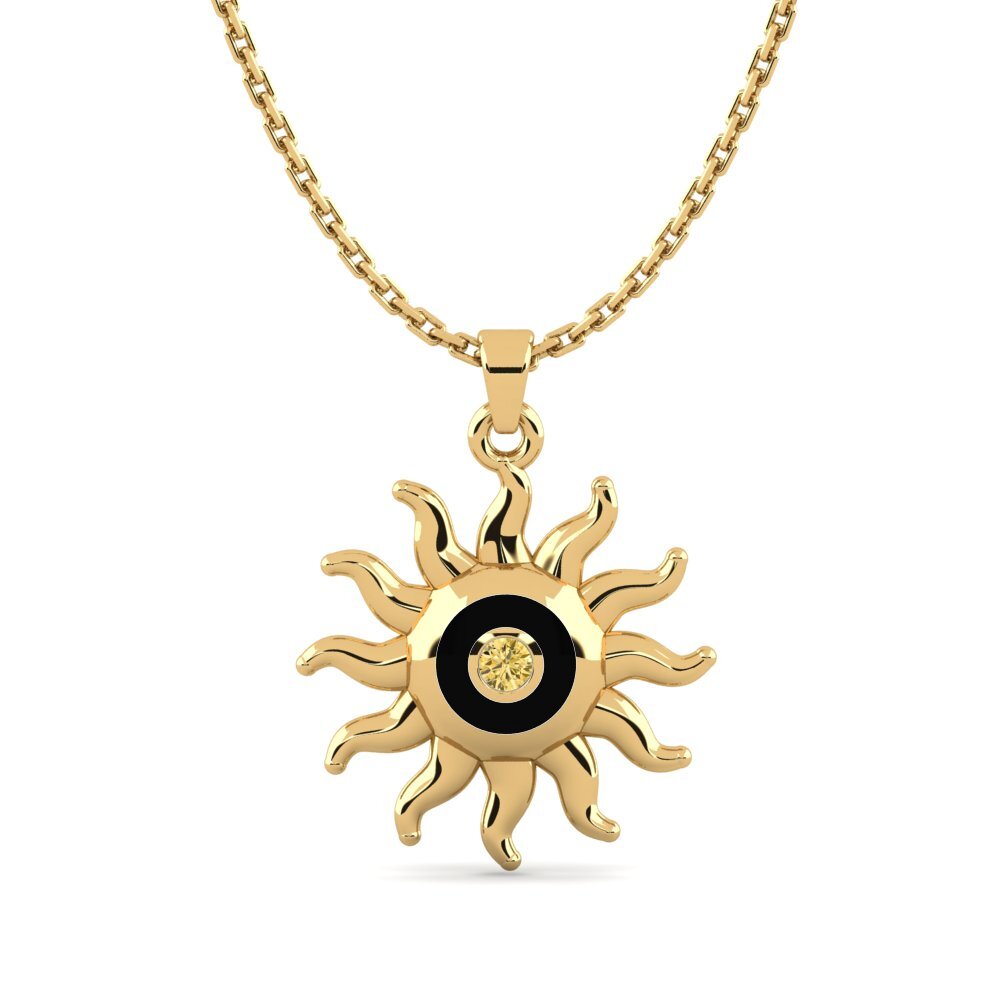 Yellow Diamond Women's Pendant Sunanaco Women