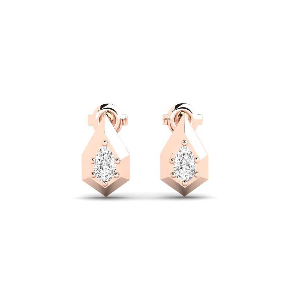 14k Oro Rosa Pendiente de mujer Sungai