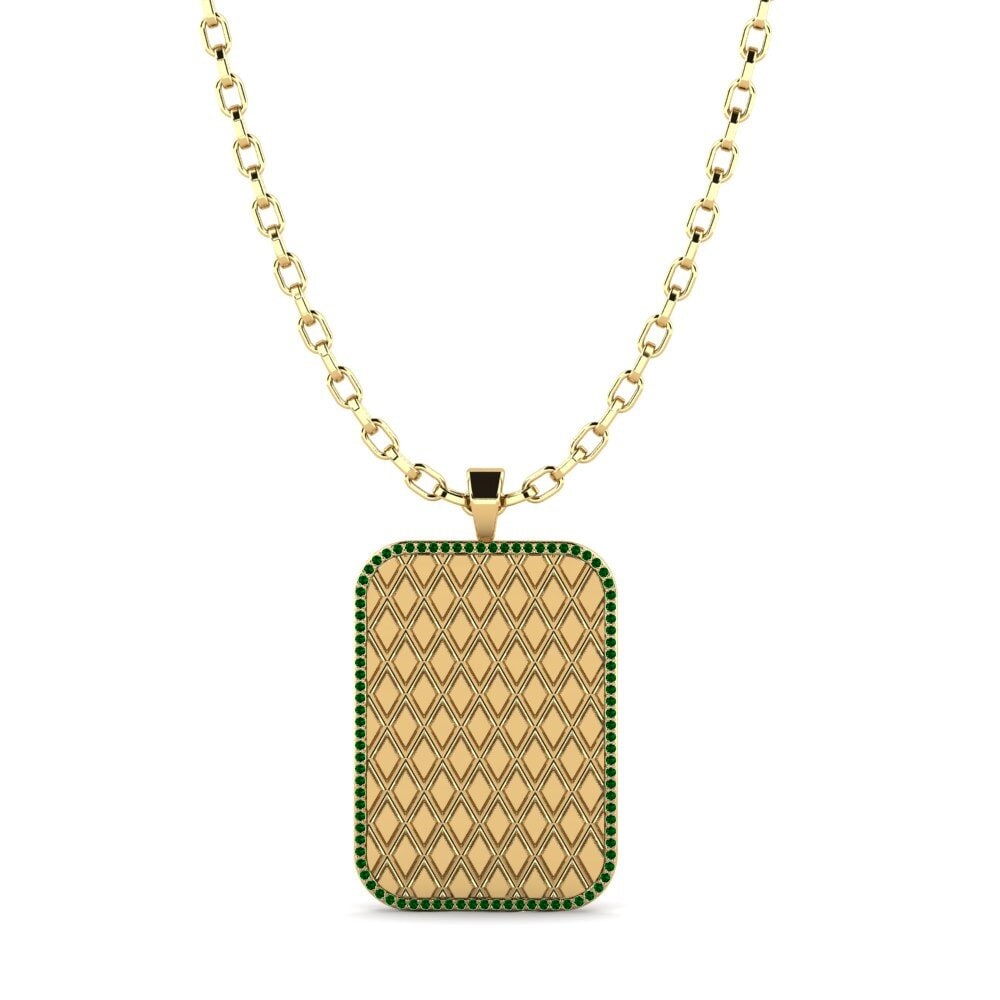 Green Zirconia Men's Pendant Sunil