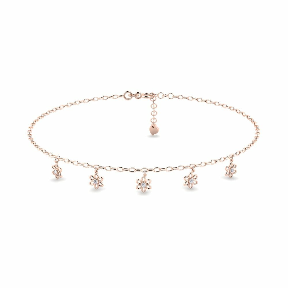 18k Rose Gold Women's Anklet Surge