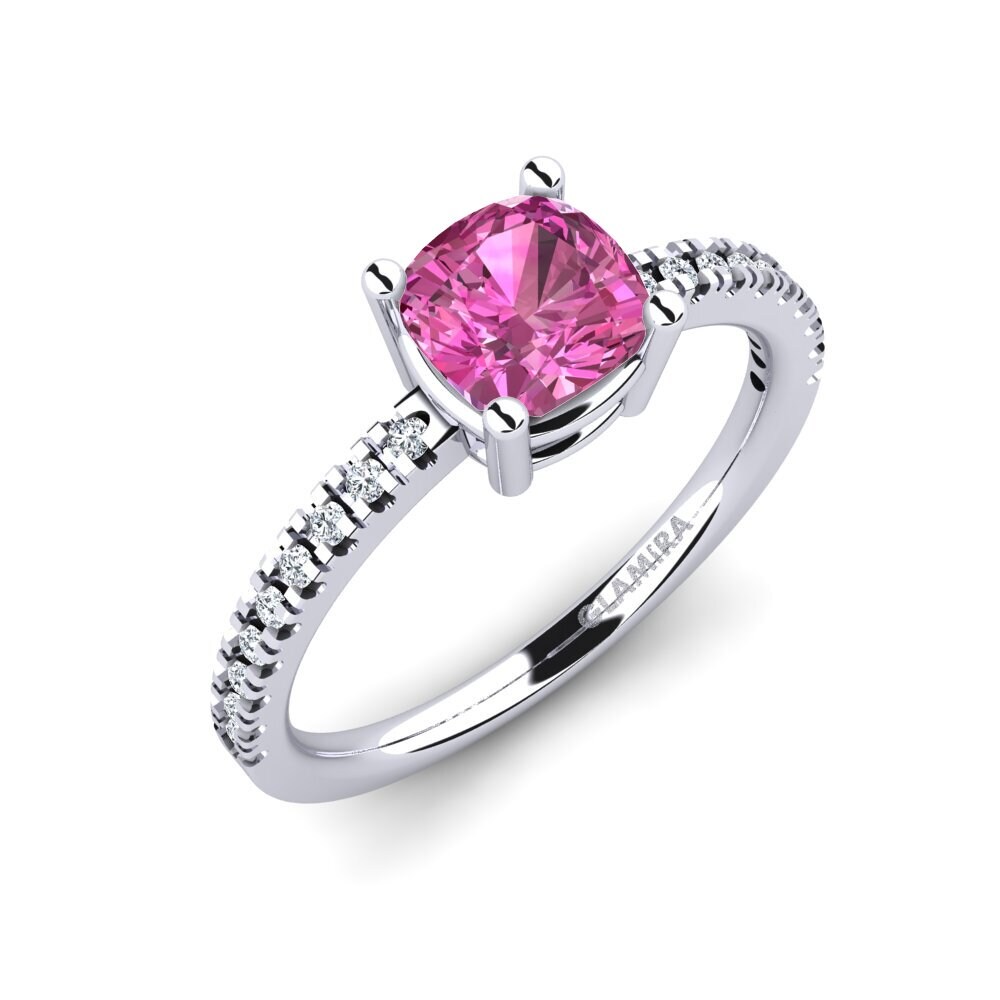 Pink Topaz Engagement Ring Susette