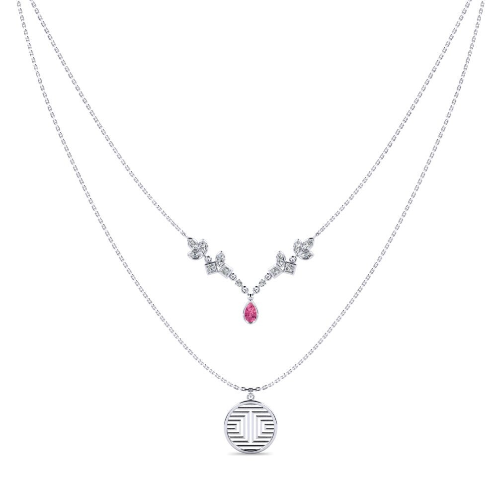 Pink Tourmaline Women's Necklace Sustarox
