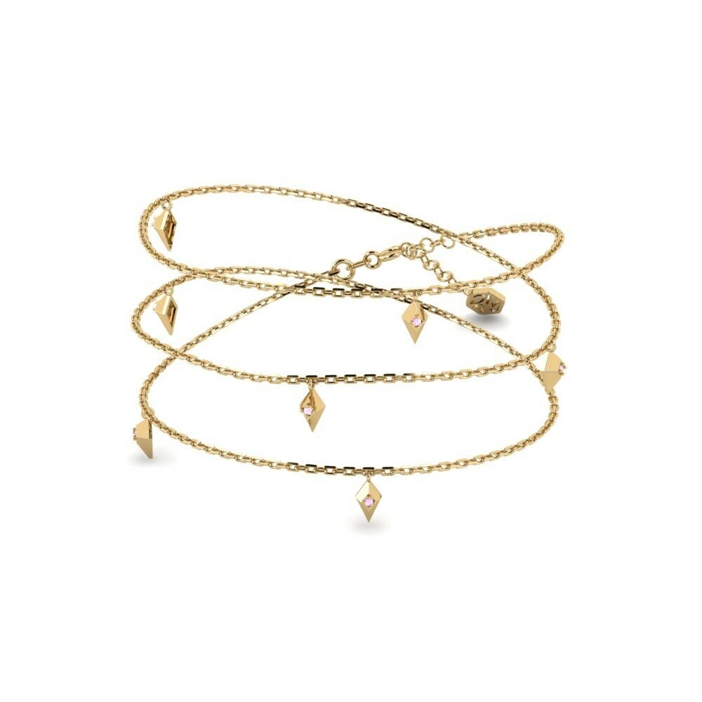 Zafiro Rosado Collar de Mujer Sutlej