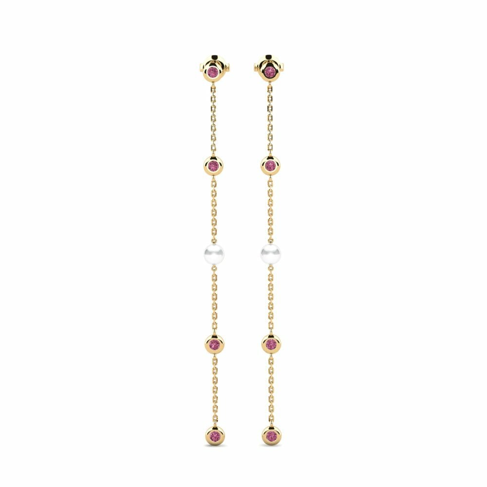 Rhodolite Garnet Women's Earring Suvd - A