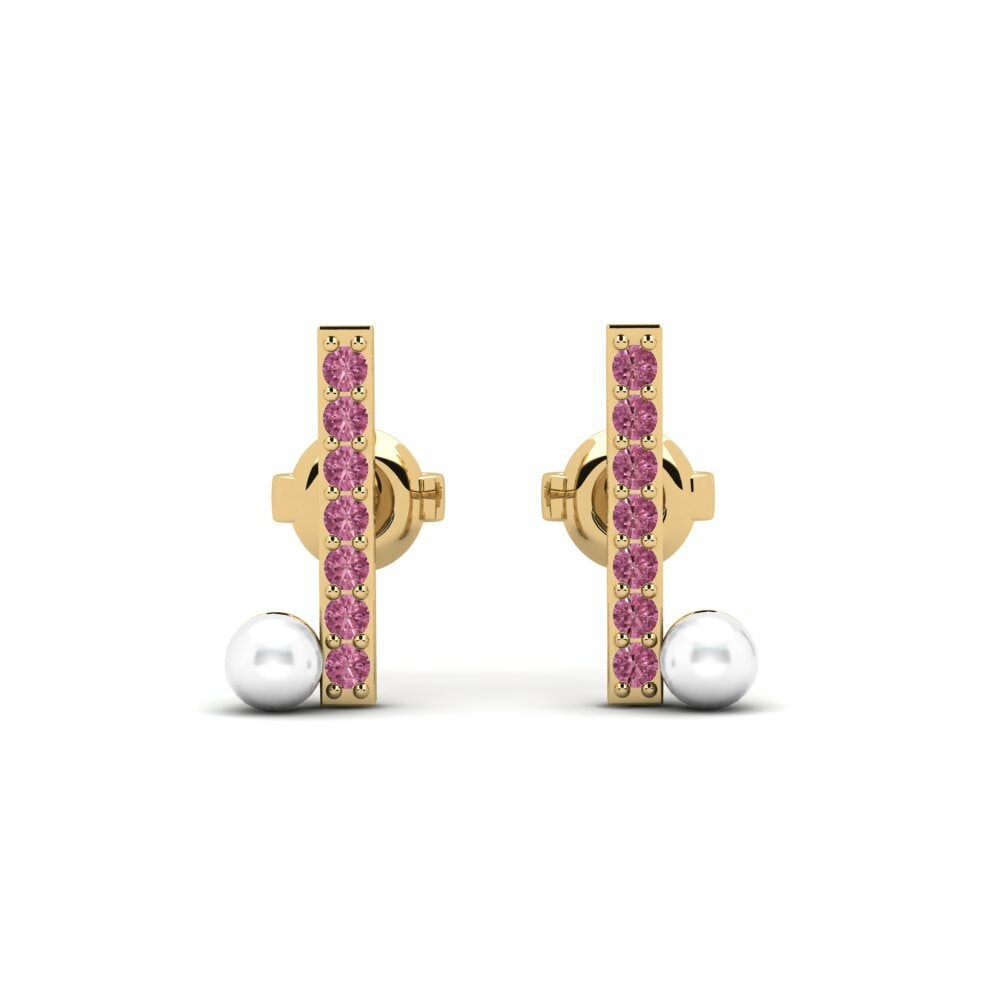 Rhodolite Garnet Women's Earring Suvd - B