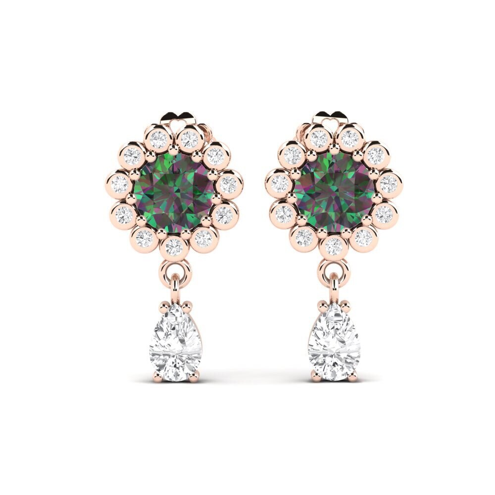 14k Rose Gold Mystic Topaz SYLVIE Earring Svetlo