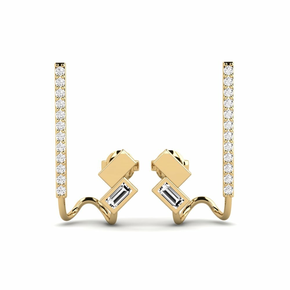 Moissanite Boucle d'oreille femme Swetlost