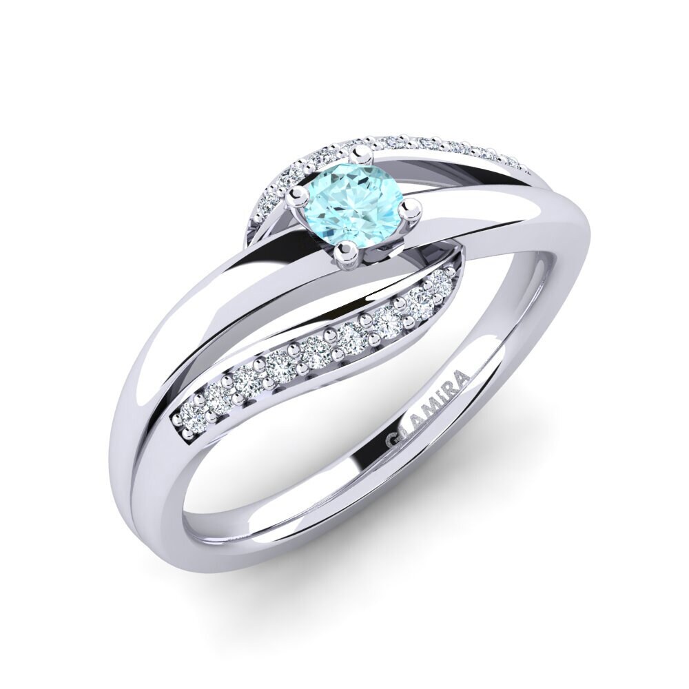 18ct White Gold Engagement Ring Sydney 0.16 crt