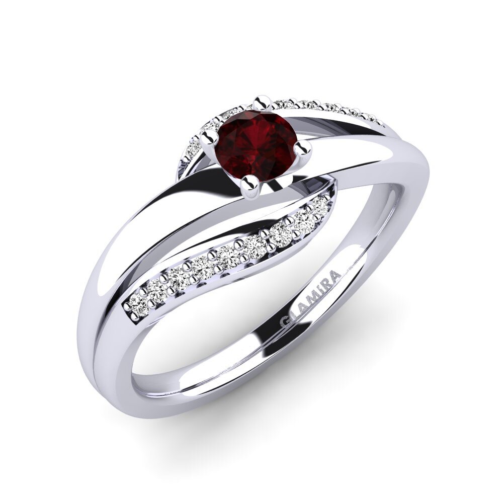 Garnet Engagement Ring Sydney 0.25 crt