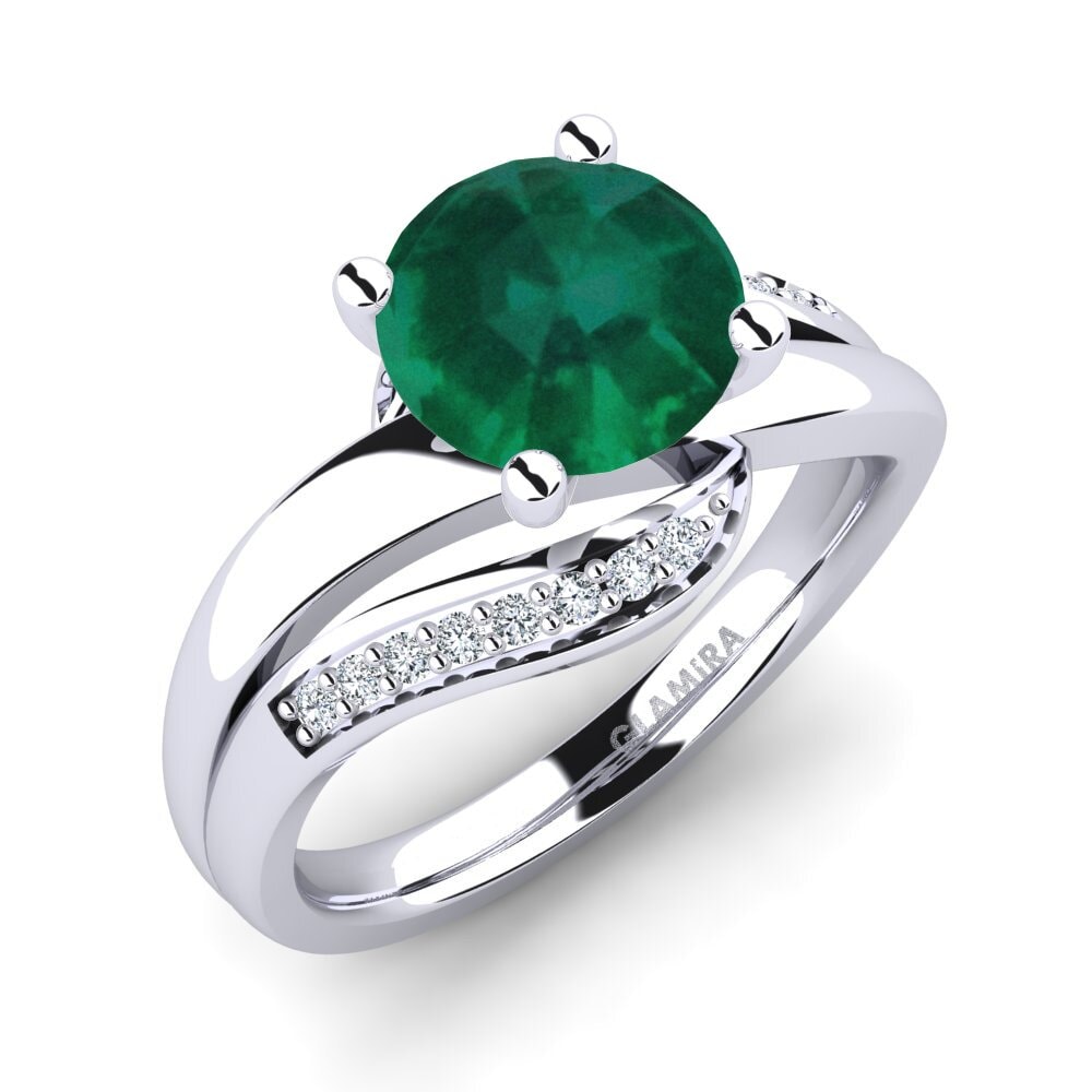 Émeraude Bague de fiançailles Sydney 2.0 crt