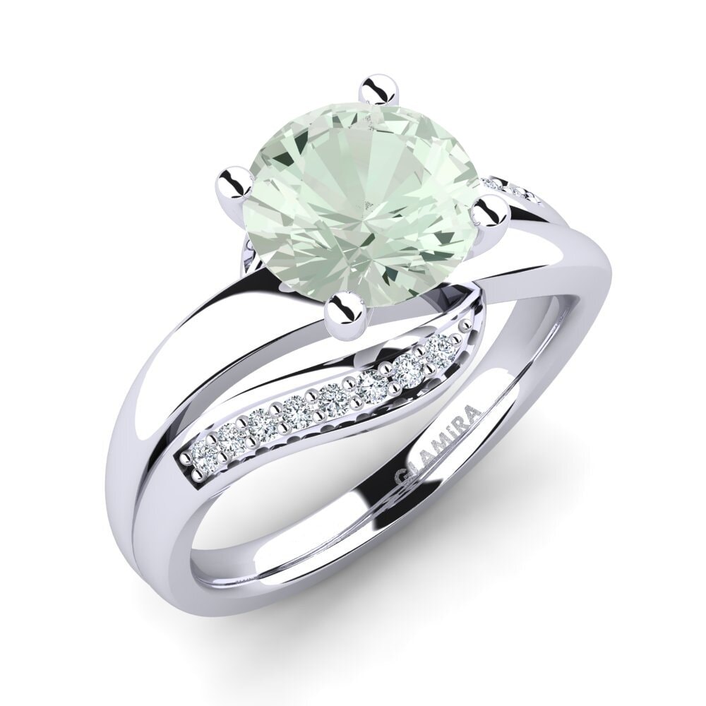 Green Amethyst Engagement Ring Sydney 2.0 crt