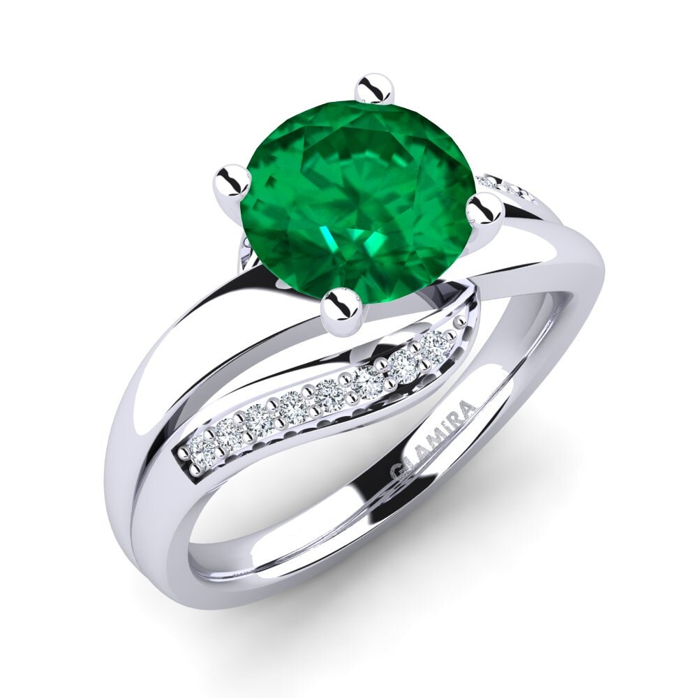 Emerald (Lab Created) Engagement Ring Sydney 2.0 crt