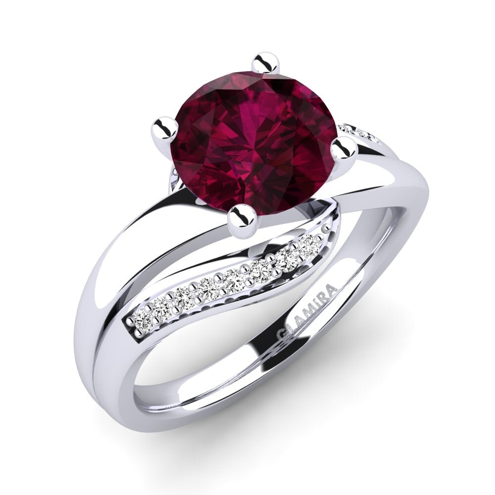 Rhodolite Garnet Engagement Ring Sydney 2.0 crt