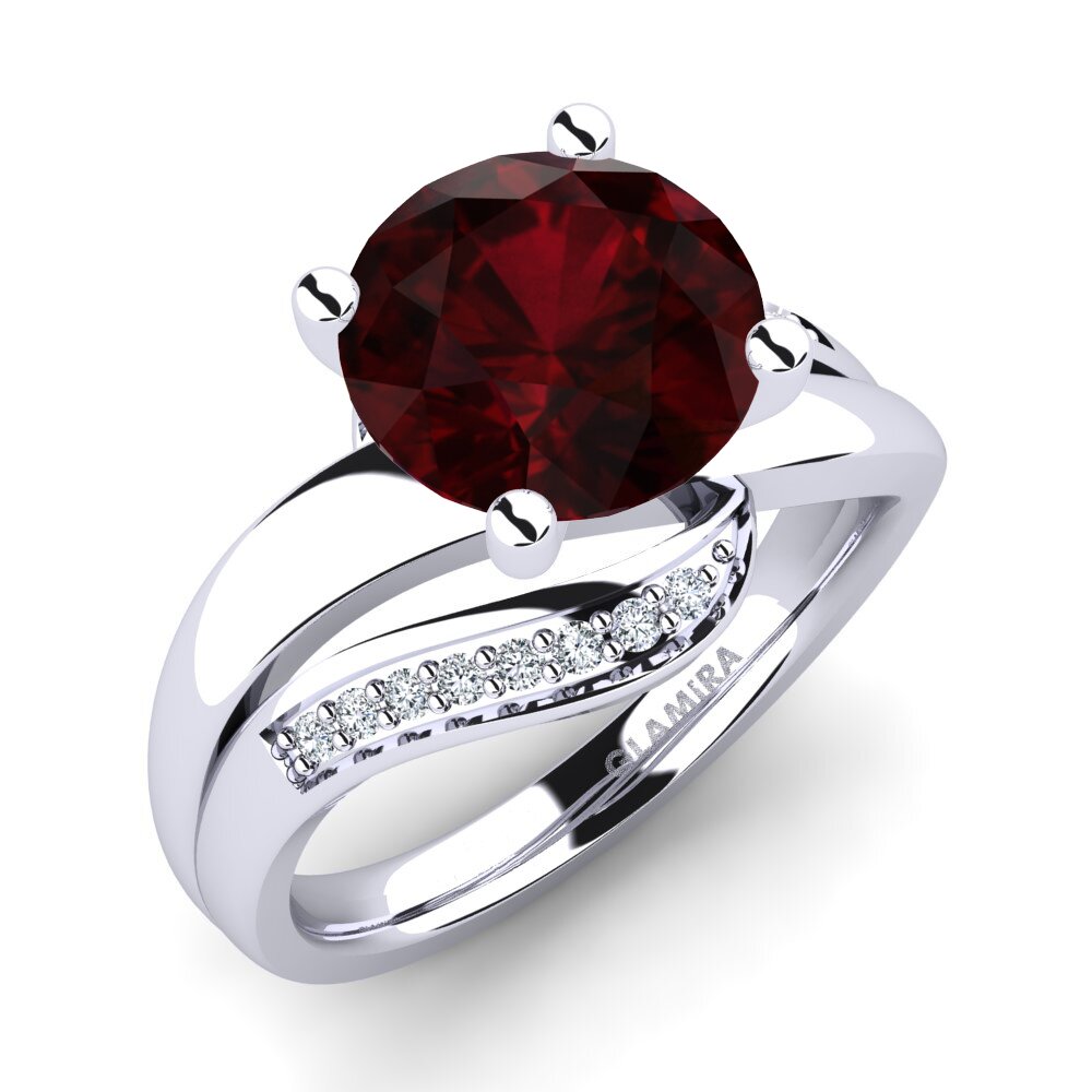 Garnet Engagement Ring Sydney 3.0 crt