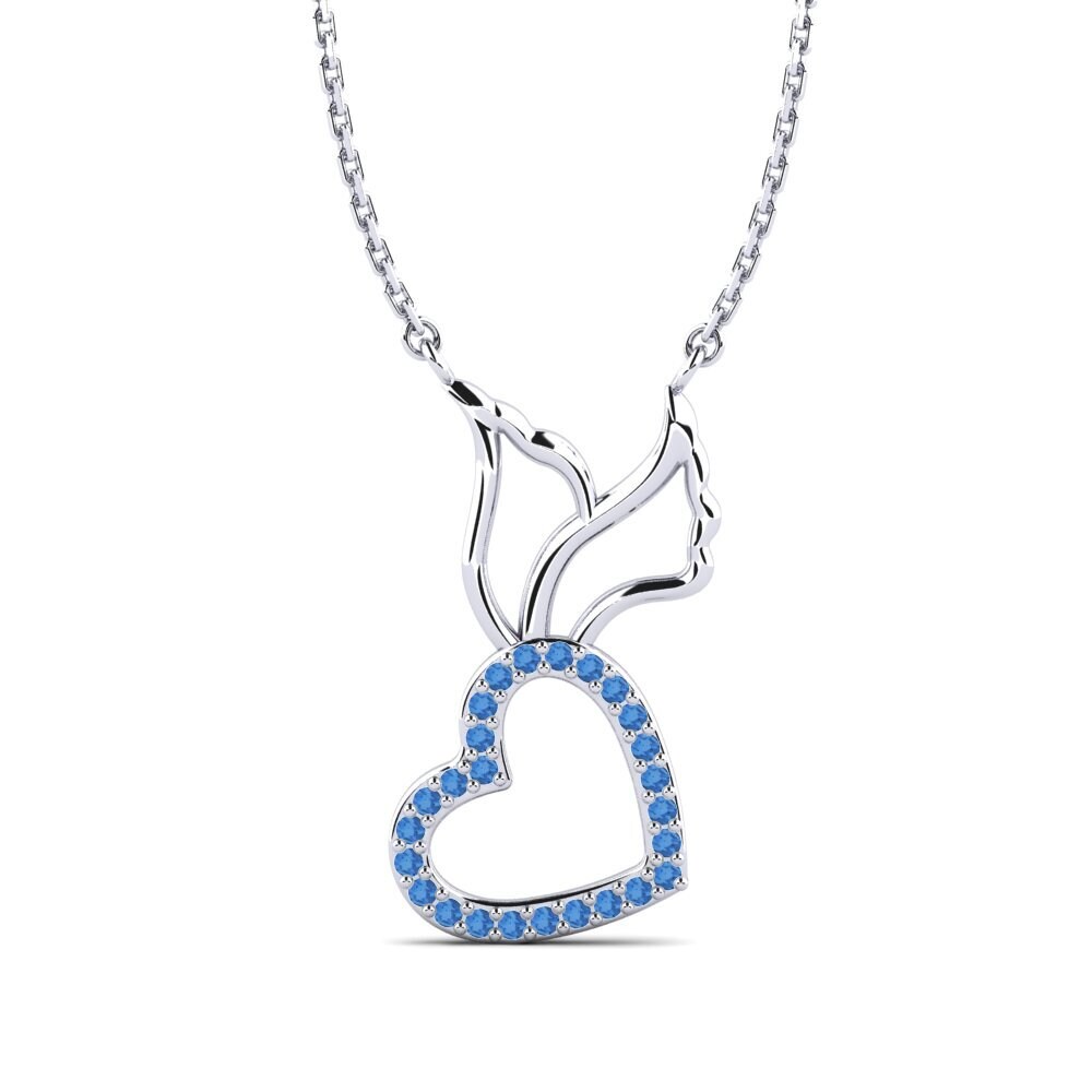 Dark Blue Zirconia Women's Necklace Sylenad
