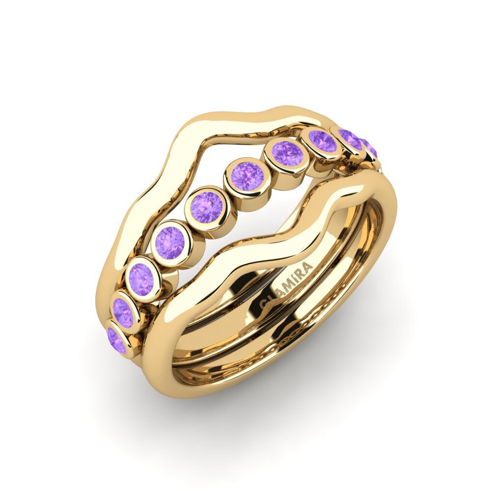 Amethyst Ring Syllu - SET