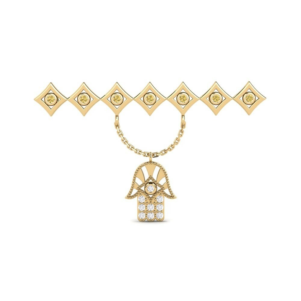 Accesorios Pinzas De Cabello Symagic Oro Amarillo 585 Diamante Amarillo