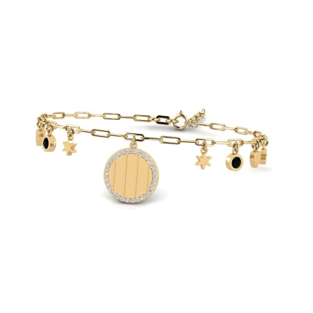 Saphir noir Bracelet trombones Syzoap
