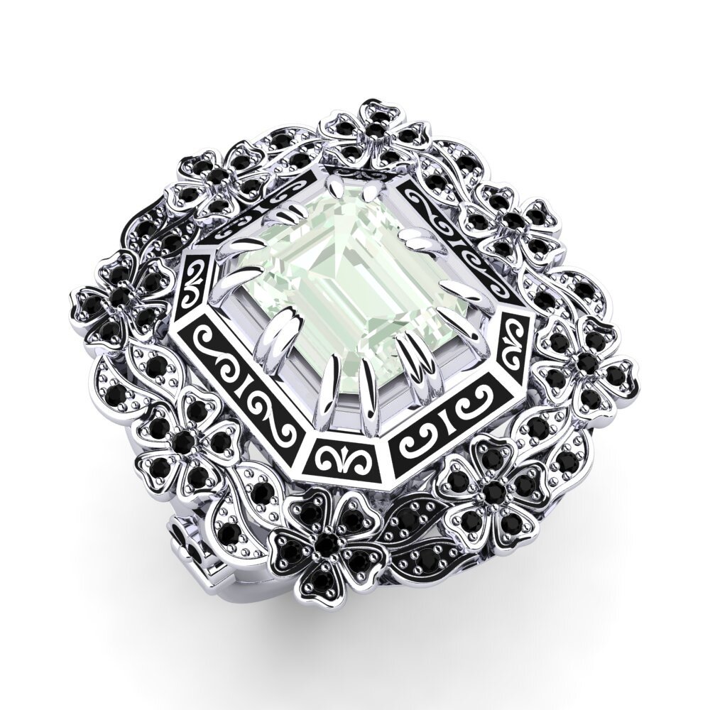 Green Amethyst Ring Tabatha