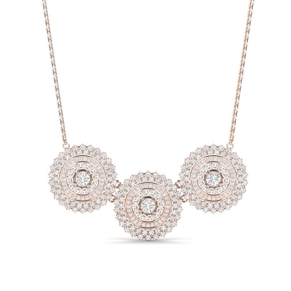 Zafiro blanco Collar de Mujer Tackete