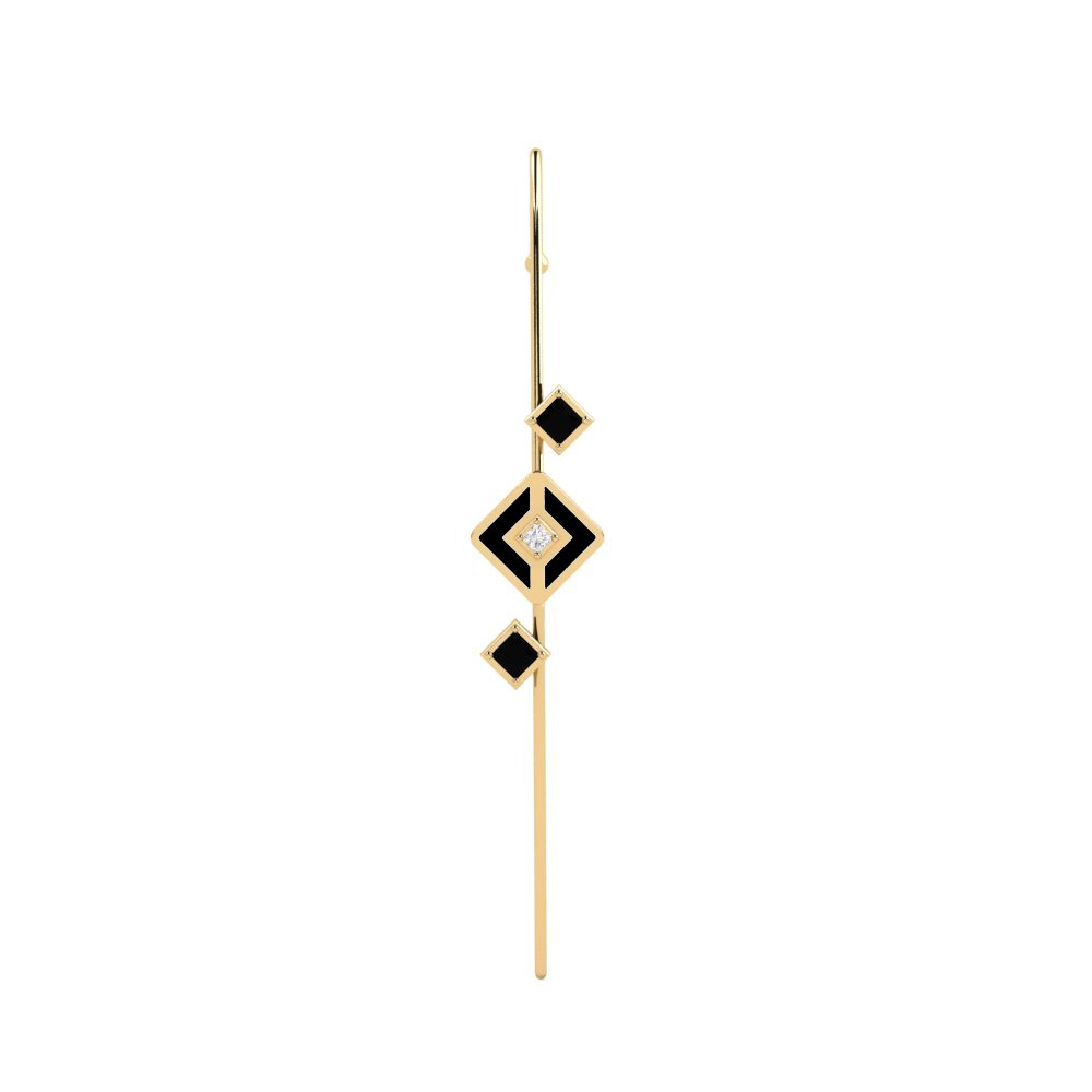 Schwarzer Saphir Ohrpiercings Tagas