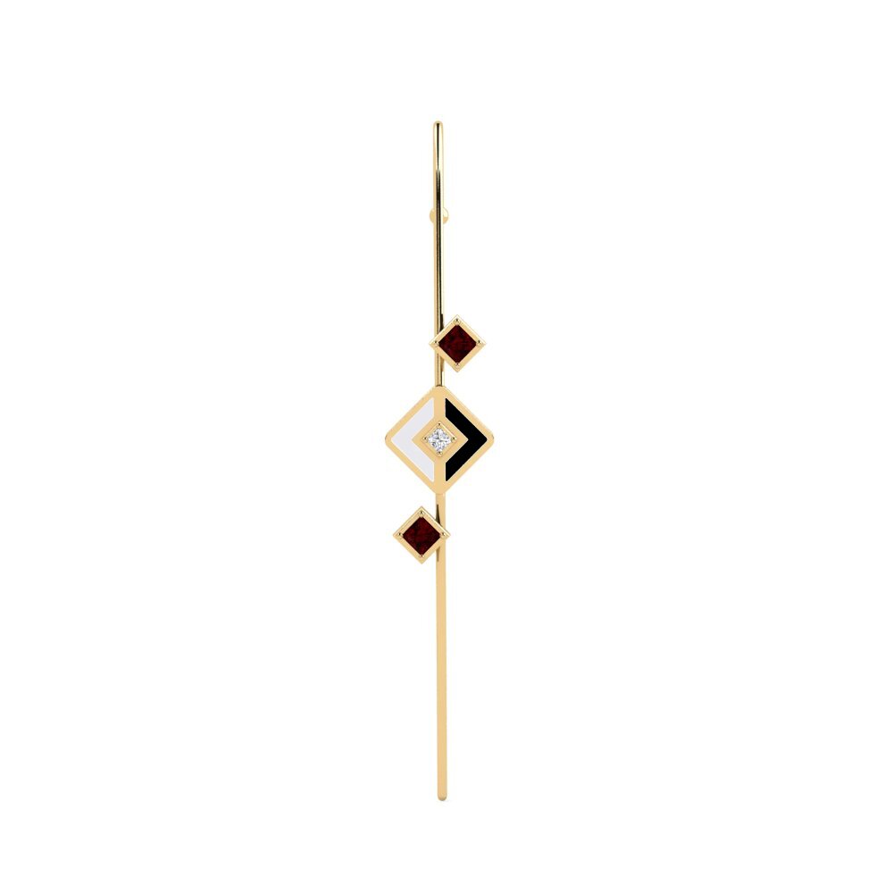 Garnet Ear Piercing Tagas