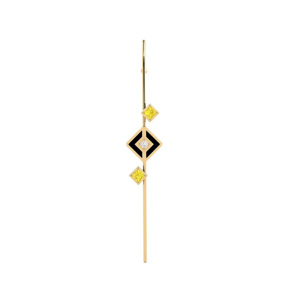 Gelber Saphir Ohrpiercings Tagas