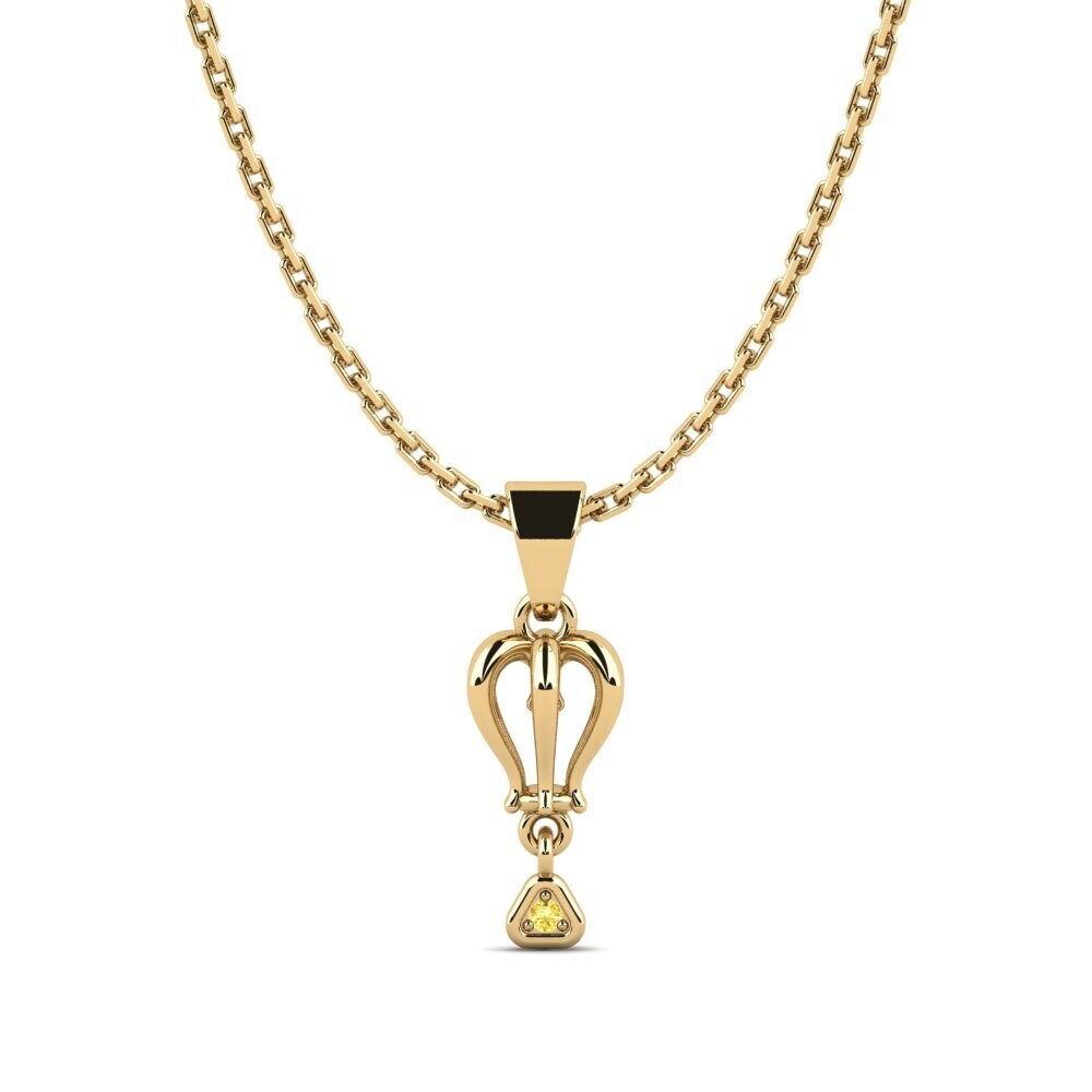 Yellow Sapphire Women's Pendant Tallereq