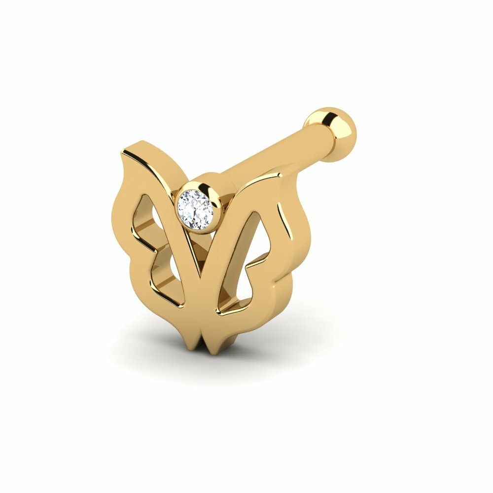 14K Geel Goud Neus Pin Tamer