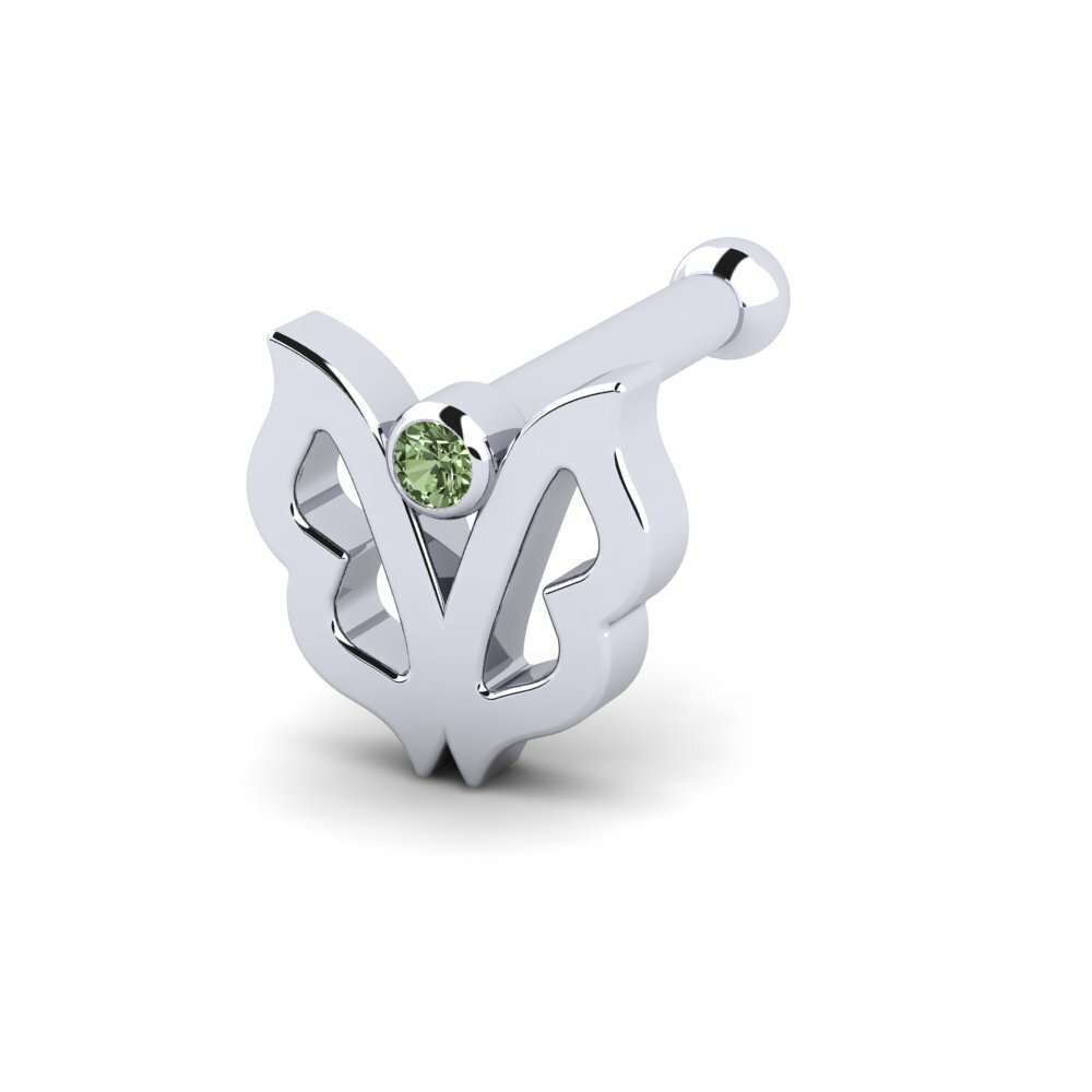 Groene Diamant Neus Pin Tamer