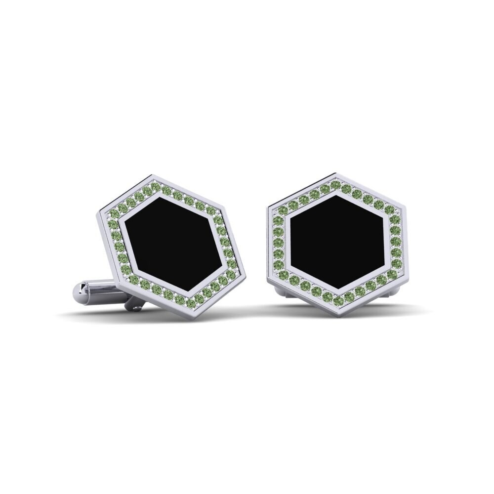 Grøn Diamant Manchetknap Tamina